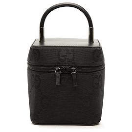 Gucci Mini Vanity Bag aus GG Canvas in Schwarz