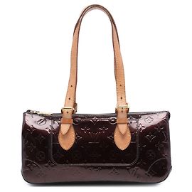 Bolsa de ombro Louis Vuitton Monogram Vernis Rosewood Avenue roxa