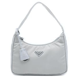 Blue Prada Mini Tessuto Re Edition 2000 Shoulder Bag