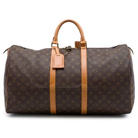 Mala de Viagem Louis Vuitton Monogram Keepall 55 Castanha