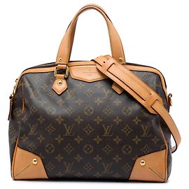 Sac Satchel Louis Vuitton Monogram Retiro PM Marron