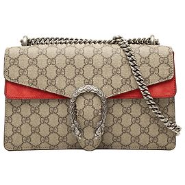 Borsa a tracolla Gucci Dionysus Medium GG Supreme Rossa