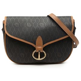 Autre Marque Bandolera Dior de lona recubierta motif panal negra