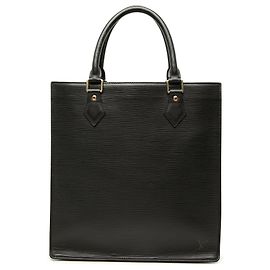 Louis Vuitton Epi Sac Plat PM Tote Bag Schwarz