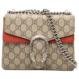 Borsa a tracolla Gucci Dionysus Small GG Supreme Beige