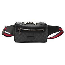 Borsa cintura Gucci GG Supreme Web nera