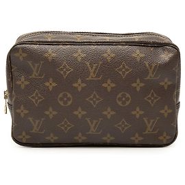 Bolsa Clutch Trousse Toilette 23 Monograma Louis Vuitton Marrom