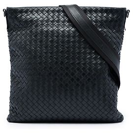 Bolsa Tiracolo Bottega Veneta VN em Nappa Intrecciato Preta