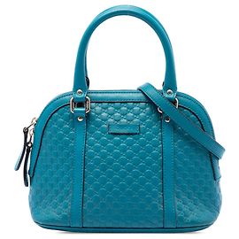 Bolsa Dome Mini Microguccissima Gucci Azul