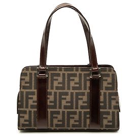 Fendi Zucca Canvas Handtasche braun