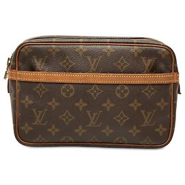 Borsa a pochette Louis Vuitton Monogram Compiegne 23 Marrone