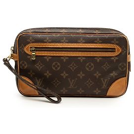 Bolso de mano Louis Vuitton Monogram Marly Dragonne GM Marrón