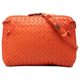 Bolsa Tiracolo Bottega Veneta Nappa Intrecciato Nodini Orange