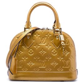 Borsa Satchel Alma BB Louis Vuitton Monogram Vernis Gold