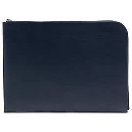 Bolsa de mão Louis Vuitton Epi Pochette Jour GM Azul