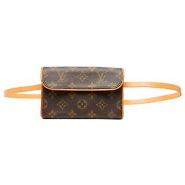 Louis Vuitton Monogram Pochette Florentine Gürteltasche Braun