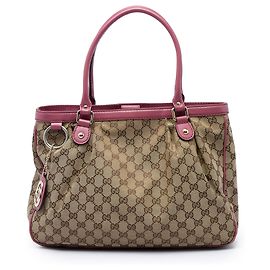 Gucci GG Canvas Sukey Tote Beige