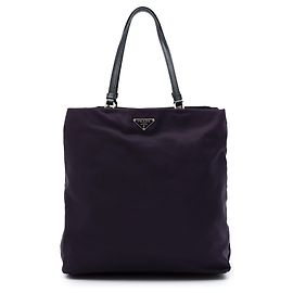 Purple Prada Tessuto Tote