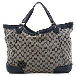 Tote Gucci Brick Lane Medium em tela GG bege