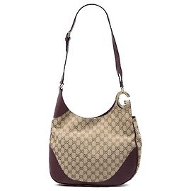 Bolsa Tiracolo Gucci Charlotte em Lona GG Bege