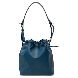 Bolso bucket Louis Vuitton Epi Petit Noe Azul