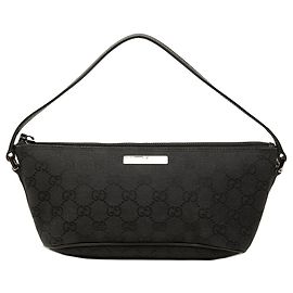 Gucci GG Canvas Boat Schultertasche Schwarz