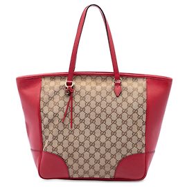 Gucci GG Canvas Bree Shopper mit Reißverschluss Beige