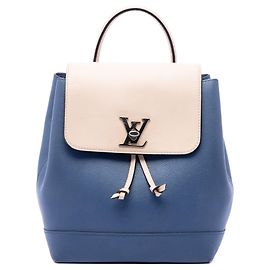Mochila Louis Vuitton Lockme Bicolor em couro Taurillon castanho