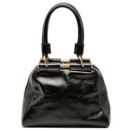 Autre Marque Bolso de mano Small Majorelle de charol negro Saint Laurent