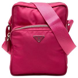 Pink Prada Tessuto Zip Top Crossbody