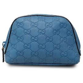 Bolsa Gucci Guccissima Azul