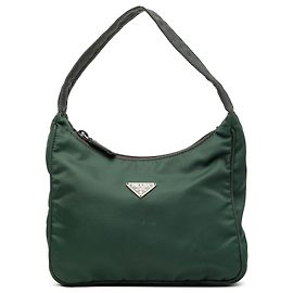 Prada Mini Tessuto Re Edition 2000 Schultertasche Grün