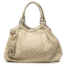 Borsa Tote Gucci Medium Guccissima Sukey Marrone