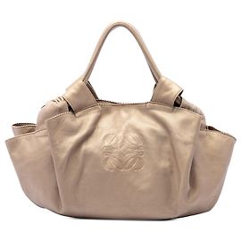 Sac Hobo Aire LOEWE en cuir Nappa métallisé doré
