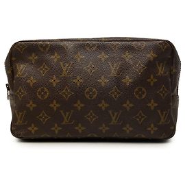 Borsa a pochette Louis Vuitton Monogram Trousse Toilette 28 Marrone