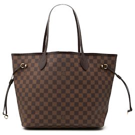 Brown Louis Vuitton Damier Ebene Neverfull MM Tote Bag