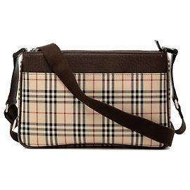 Borsa Crossbody Burberry House Check Canvas Beige