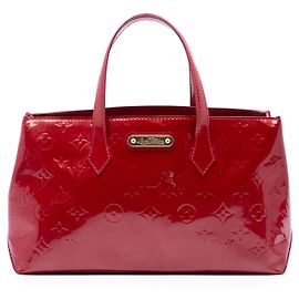 Louis Vuitton Monogram Vernis Wilshire PM Handtasche rot