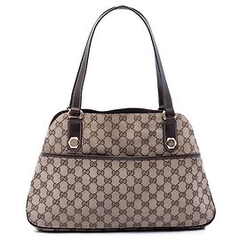 Borsa a tracolla Gucci GG Canvas Charmy Beige