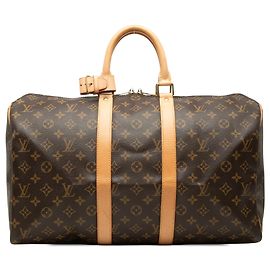 Bolso de viaje Louis Vuitton Monogram Keepall 45 Marrón