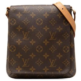 Brown Louis Vuitton Monogram Musette Salsa PM Short Strap Shoulder Bag