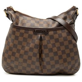 Louis Vuitton Damier Ebene Bloomsbury PM Crossbody Bag Braun