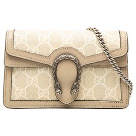 Borsa a Tracolla Gucci Mini GG Supreme Dionysus Beige