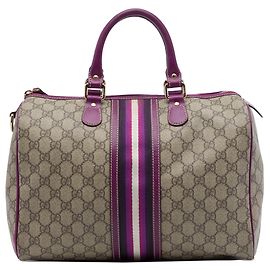 Borsa Boston Gucci Medium GG Supreme Joy Web Beige