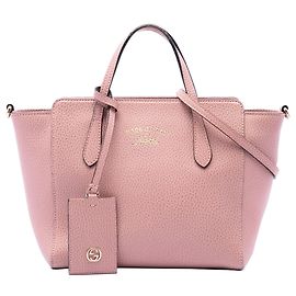 Gucci Mini Swing Satchel aus Kalbsleder in Rosa
