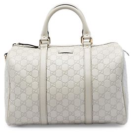 Borsa Boston Gucci Joy Guccissima Medium Bianca