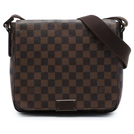Borsa a tracolla Louis Vuitton District PM Damier Ebene Marrone