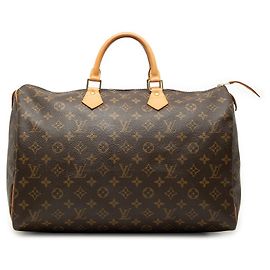 Bolso Boston Louis Vuitton Monogram Speedy 40 Marrón