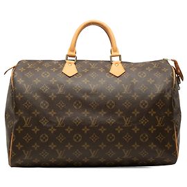 Louis Vuitton Monogram Speedy 40 Boston Tasche Braun