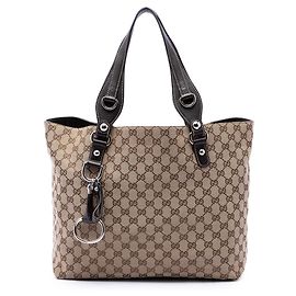Bolso Tote Gucci GG Canvas Icon Bit Beige